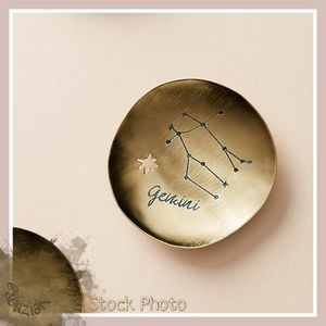 Anthropologie Gemini Zodiac Rustic Trinket Dish